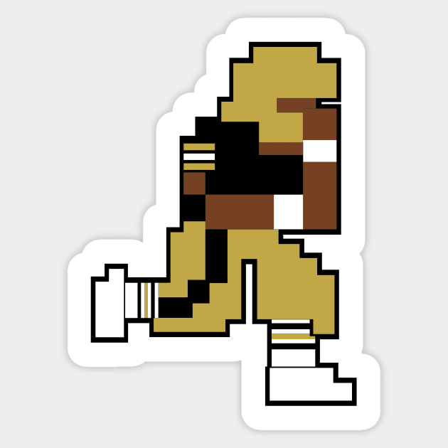 Tecmo Bowl New Orleans Sticker by jackandcharlie